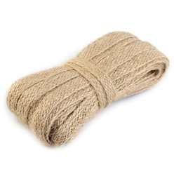 Jutový prýmek béžový 11 mm / 10 m